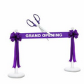 Grand Opening Kit-25" Ceremonial Scissors, Ribbon, Bows, Stanchions